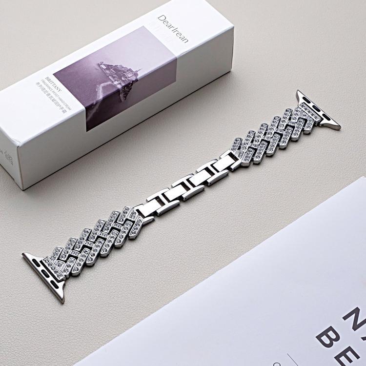 xDfind Metallarmband in H-Form mit gebohrtem Köpergewebe, passend für Apple Watch 42 / 44 / 45 / 46 / 49 mm, Apple Watch 38 / 40 / 41 / S11 42 mm