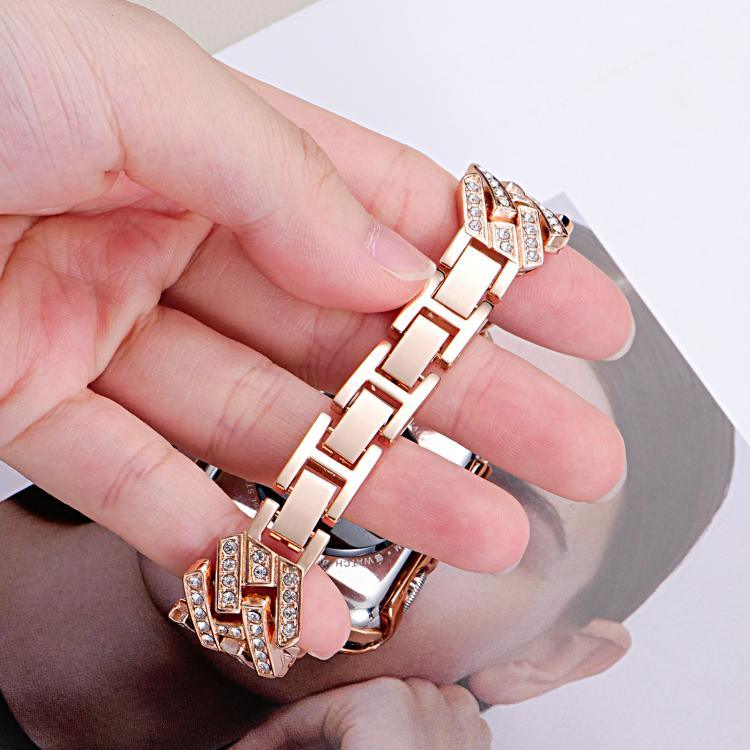 xDfind Metallarmband in H-Form mit gebohrtem Köpergewebe, passend für Apple Watch 42 / 44 / 45 / 46 / 49 mm, Apple Watch 38 / 40 / 41 / S11 42 mm