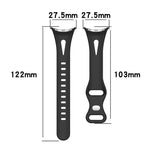 xDfind Small Waist Butterfly Buckle Silicone Watch Band, For Google Pixel Watch 4 / 3 / 2 / 1 41mm