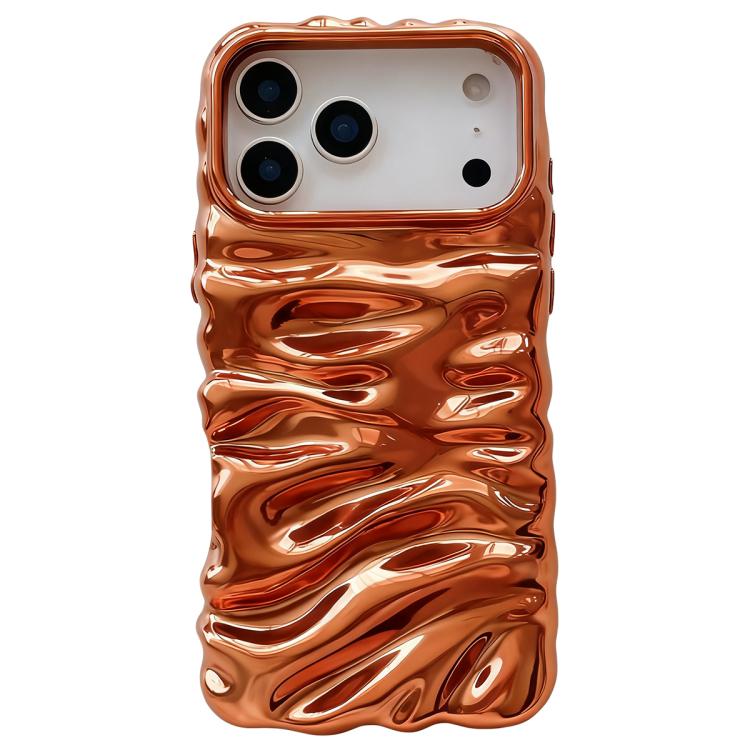 Creme Struktur Galvanisierte TPU Vollschutz Handyhülle, Für iPhone 17, Für iPhone 16 Pro Max