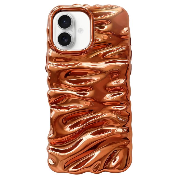 Creme Struktur Galvanisierte TPU Vollschutz Handyhülle, Für iPhone 17, Für iPhone 16 Pro Max
