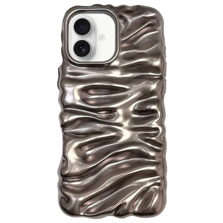 Creme Struktur Galvanisierte TPU Vollschutz Handyhülle, Für iPhone 17, Für iPhone 16 Pro Max