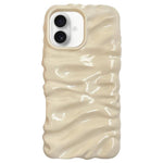 Creme Struktur Galvanisierte TPU Vollschutz Handyhülle, Für iPhone 17, Für iPhone 16 Pro Max