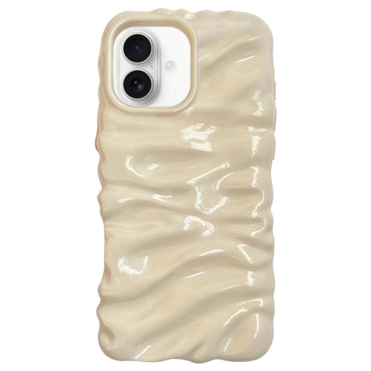 Creme Struktur Galvanisierte TPU Vollschutz Handyhülle, Für iPhone 17, Für iPhone 16 Pro Max