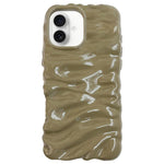 Creme Struktur Galvanisierte TPU Vollschutz Handyhülle, Für iPhone 17, Für iPhone 16 Pro Max