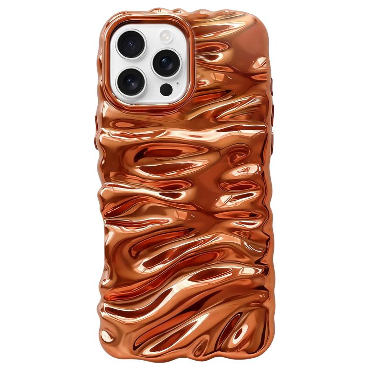 Creme Struktur Galvanisierte TPU Vollschutz Handyhülle, Für iPhone 17, Für iPhone 16 Pro Max