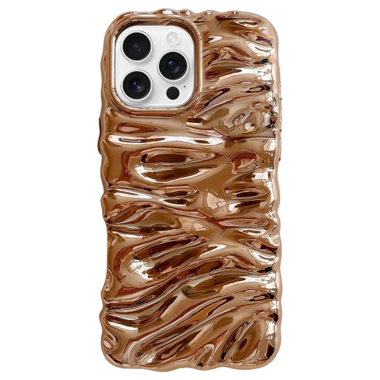 Creme Struktur Galvanisierte TPU Vollschutz Handyhülle, Für iPhone 17, Für iPhone 16 Pro Max