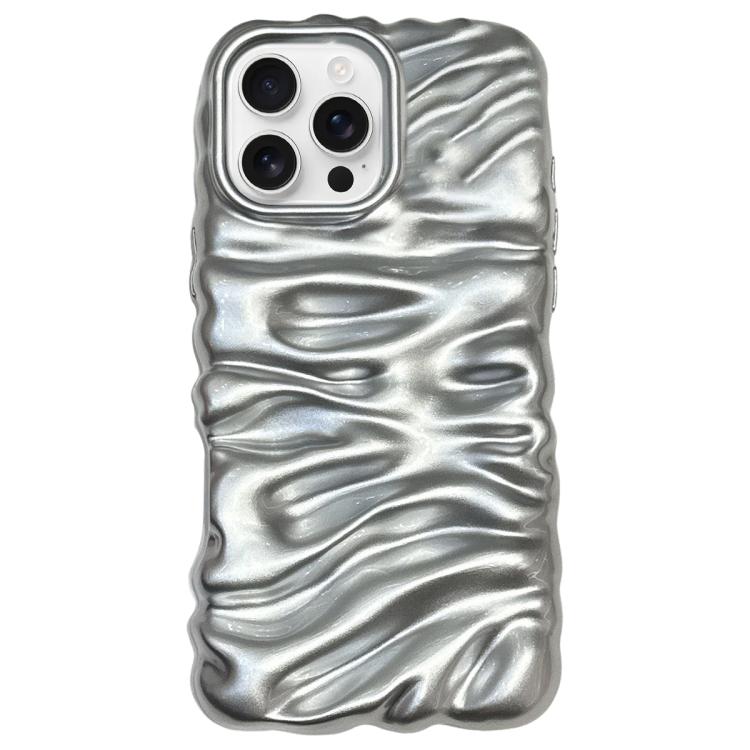 Creme Struktur Galvanisierte TPU Vollschutz Handyhülle, Für iPhone 17, Für iPhone 16 Pro Max