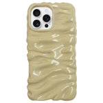 Creme Struktur Galvanisierte TPU Vollschutz Handyhülle, Für iPhone 17, Für iPhone 16 Pro Max