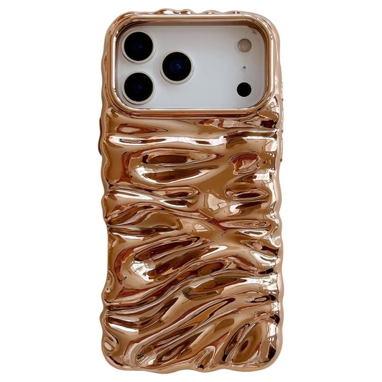 Creme Struktur Galvanisierte TPU Vollschutz Handyhülle, Für iPhone 17, Für iPhone 16 Pro Max