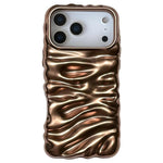 Creme Struktur Galvanisierte TPU Vollschutz Handyhülle, Für iPhone 17, Für iPhone 16 Pro Max
