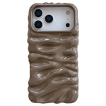 Creme Struktur Galvanisierte TPU Vollschutz Handyhülle, Für iPhone 17, Für iPhone 16 Pro Max