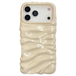 Creme Struktur Galvanisierte TPU Vollschutz Handyhülle, Für iPhone 17, Für iPhone 16 Pro Max