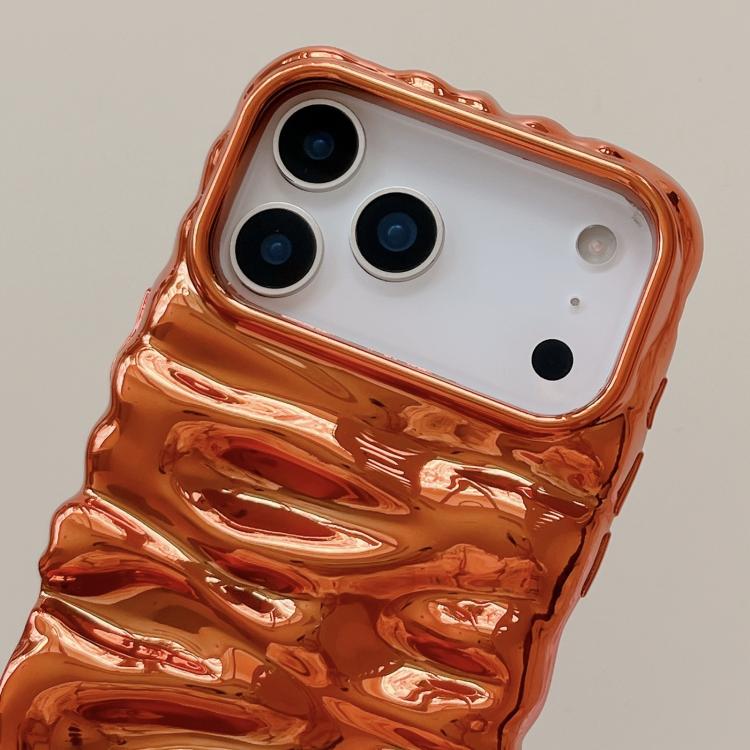 Creme Struktur Galvanisierte TPU Vollschutz Handyhülle, Für iPhone 17, Für iPhone 16 Pro Max