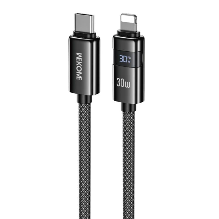 WK WDC-104 Raython 2 Digitalanzeige 30W Typ-C auf 8 Pin Schnelllade-Datenkabel, Länge: 1,2m, WDC-104