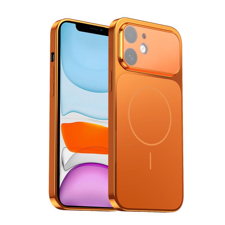 Corning Glass Plating Large Window MagSafe Phone Case, For iPhone 12 Pro, For iPhone 11 Pro Max, For iPhone 11