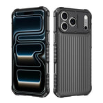 War Shadow Stripe Serie Airbag mattierte stoßfeste Handyhülle, Für iPhone 17 Pro Max, Für iPhone 17 Pro