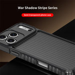 War Shadow Stripe Serie Airbag mattierte stoßfeste Handyhülle, Für iPhone 17 Pro Max, Für iPhone 17 Pro