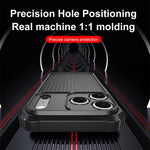 War Shadow Stripe Serie Airbag mattierte stoßfeste Handyhülle, Für iPhone 17 Pro Max, Für iPhone 17 Pro