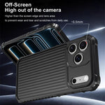 War Shadow Stripe Serie Airbag mattierte stoßfeste Handyhülle, Für iPhone 17 Pro Max, Für iPhone 17 Pro