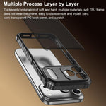 War Shadow Stripe Serie Airbag mattierte stoßfeste Handyhülle, Für iPhone 17 Pro Max, Für iPhone 17 Pro