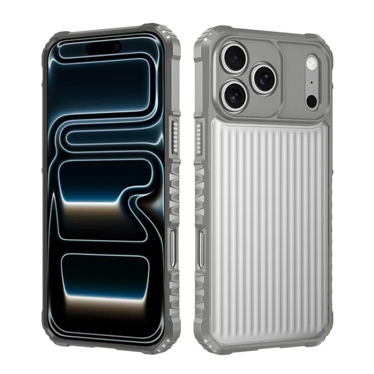 War Shadow Stripe Serie Airbag mattierte stoßfeste Handyhülle, Für iPhone 17 Pro Max, Für iPhone 17 Pro