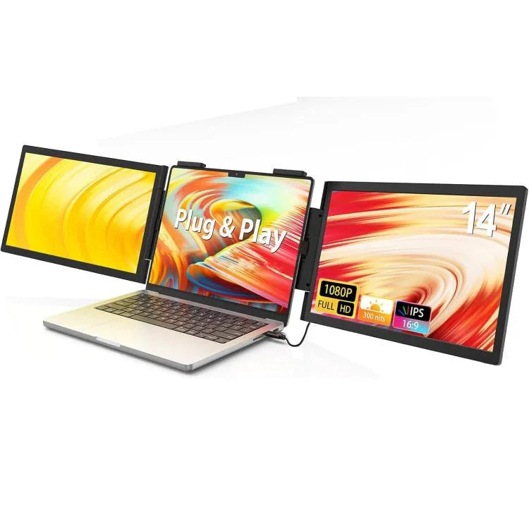 Z140A01D 14-Zoll 1080P Dual-Screen Tragbarer Monitor zur Laptop-Erweiterung, 14 Zoll 1080P