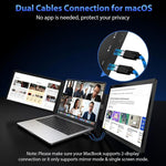 Z140A01D 14-Zoll 1080P Dual-Screen Tragbarer Monitor zur Laptop-Erweiterung, 14 Zoll 1080P