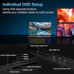 S156P31D 15,6 Zoll 1080P Dual Screen faltbarer tragbarer Monitor mit Halterung, 15,6 Zoll 1080P
