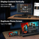 P161Q10G 16,1 Zoll 2.5K Tragbarer Monitor 144Hz Erweiterter Bildschirm, 16,1 Zoll 2.5K 144Hz