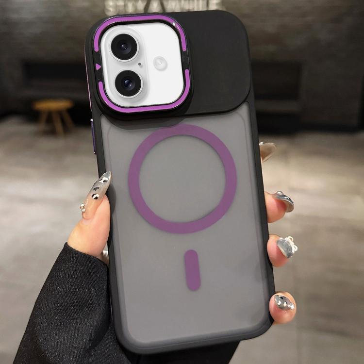 Skin Feel mattierter Metall-Objektivhalter MagSafe magnetische Handyhülle, Für iPhone 16 Plus, Für iPhone 16, Für iPhone 15 Pro Max, Für iPhone 15 Pro, Für iPhone 15, Für iPhone 14