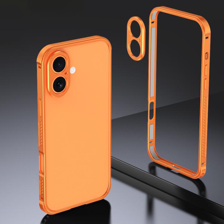 Armor doppelseitige rutschfeste Metallrahmenhülle mit Objektivschutz, Für iPhone 17 Pro Max, Für iPhone 17 Pro, Für iPhone 17, Für iPhone 16 Pro Max, Für iPhone 16 Pro, Für iPhone 16