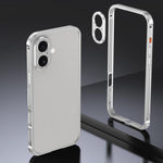 Armor doppelseitige rutschfeste Metallrahmenhülle mit Objektivschutz, Für iPhone 17 Pro Max, Für iPhone 17 Pro, Für iPhone 17, Für iPhone 16 Pro Max, Für iPhone 16 Pro, Für iPhone 16