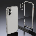 Armor doppelseitige rutschfeste Metallrahmenhülle mit Objektivschutz, Für iPhone 17 Pro Max, Für iPhone 17 Pro, Für iPhone 17, Für iPhone 16 Pro Max, Für iPhone 16 Pro, Für iPhone 16