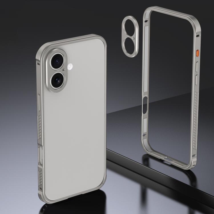 Armor doppelseitige rutschfeste Metallrahmenhülle mit Objektivschutz, Für iPhone 17 Pro Max, Für iPhone 17 Pro, Für iPhone 17, Für iPhone 16 Pro Max, Für iPhone 16 Pro, Für iPhone 16