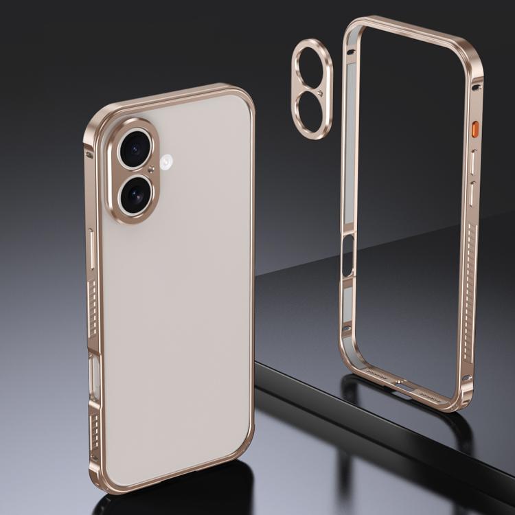 Armor doppelseitige rutschfeste Metallrahmenhülle mit Objektivschutz, Für iPhone 17 Pro Max, Für iPhone 17 Pro, Für iPhone 17, Für iPhone 16 Pro Max, Für iPhone 16 Pro, Für iPhone 16