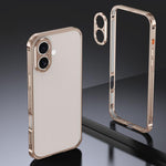 Armor doppelseitige rutschfeste Metallrahmenhülle mit Objektivschutz, Für iPhone 17 Pro Max, Für iPhone 17 Pro, Für iPhone 17, Für iPhone 16 Pro Max, Für iPhone 16 Pro, Für iPhone 16
