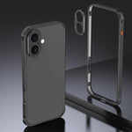 Armor doppelseitige rutschfeste Metallrahmenhülle mit Objektivschutz, Für iPhone 17 Pro Max, Für iPhone 17 Pro, Für iPhone 17, Für iPhone 16 Pro Max, Für iPhone 16 Pro, Für iPhone 16
