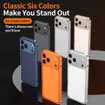 Armor doppelseitige rutschfeste Metallrahmenhülle mit Objektivschutz, Für iPhone 17 Pro Max, Für iPhone 17 Pro, Für iPhone 17, Für iPhone 16 Pro Max, Für iPhone 16 Pro, Für iPhone 16