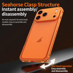 Armor doppelseitige rutschfeste Metallrahmenhülle mit Objektivschutz, Für iPhone 17 Pro Max, Für iPhone 17 Pro, Für iPhone 17, Für iPhone 16 Pro Max, Für iPhone 16 Pro, Für iPhone 16