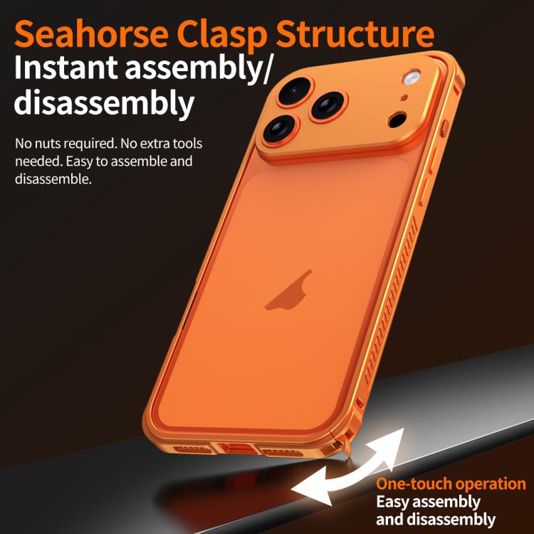 Armor doppelseitige rutschfeste Metallrahmenhülle mit Objektivschutz, Für iPhone 17 Pro Max, Für iPhone 17 Pro, Für iPhone 17, Für iPhone 16 Pro Max, Für iPhone 16 Pro, Für iPhone 16