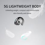 YX08 Ultraleichte Ohrbügel kabellose V5.0 Bluetooth-Kopfhörer Ohrclip Stereo Bluetooth-Headset mit Mikrofon, Einzelstück