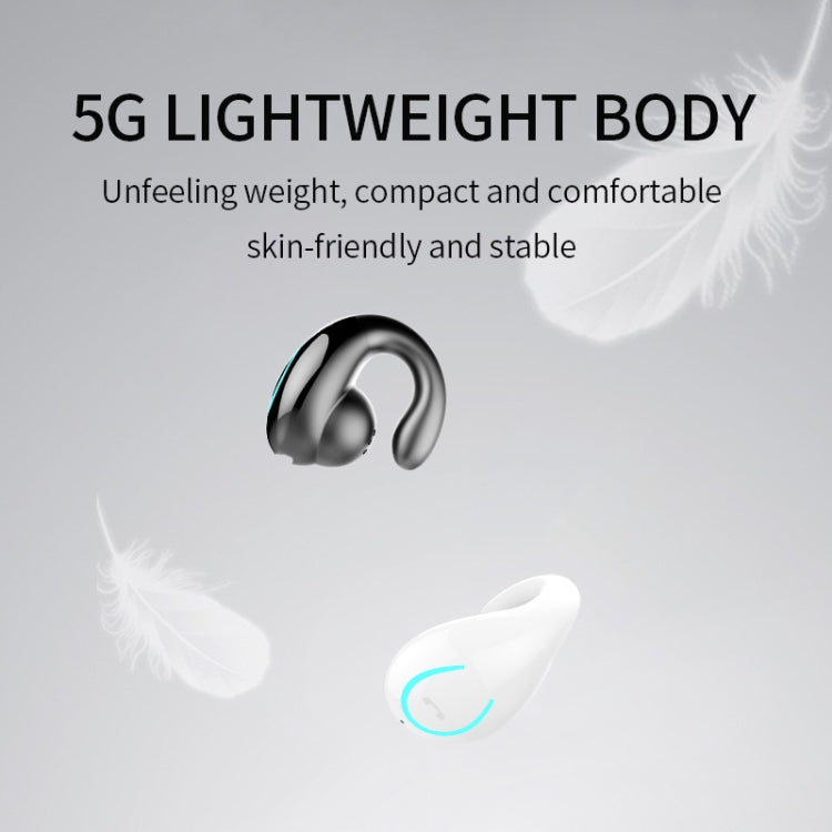 YX08 Ultraleichte Ohrbügel kabellose V5.0 Bluetooth-Kopfhörer Ohrclip Stereo Bluetooth-Headset mit Mikrofon, Einzelstück