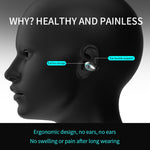 YX08 Ultraleichte Ohrbügel kabellose V5.0 Bluetooth-Kopfhörer Ohrclip Stereo Bluetooth-Headset mit Mikrofon, Einzelstück