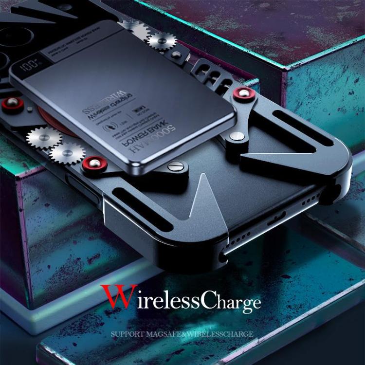 Drehbare Halterung MagSafe Hülle aus Hohlmetall mit Lanyard, für iPhone 17e / 16e, für iPhone 17 Pro Max, für iPhone 17 Pro, für iPhone 17, für iPhone 16 Pro Max, für iPhone 16 Pro, für iPhone 16 Plus, für iPhone 16