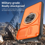 Camshield Rotation Holder MagSafe Handyhülle, Für iPhone 17 Pro Max, Für iPhone 17 Pro, Für iPhone 16 Pro Max, Für iPhone 16 Pro, Für iPhone 16 Plus, Für iPhone 16, Für iPhone 15 Pro Max, Für iPhone 15 Pro