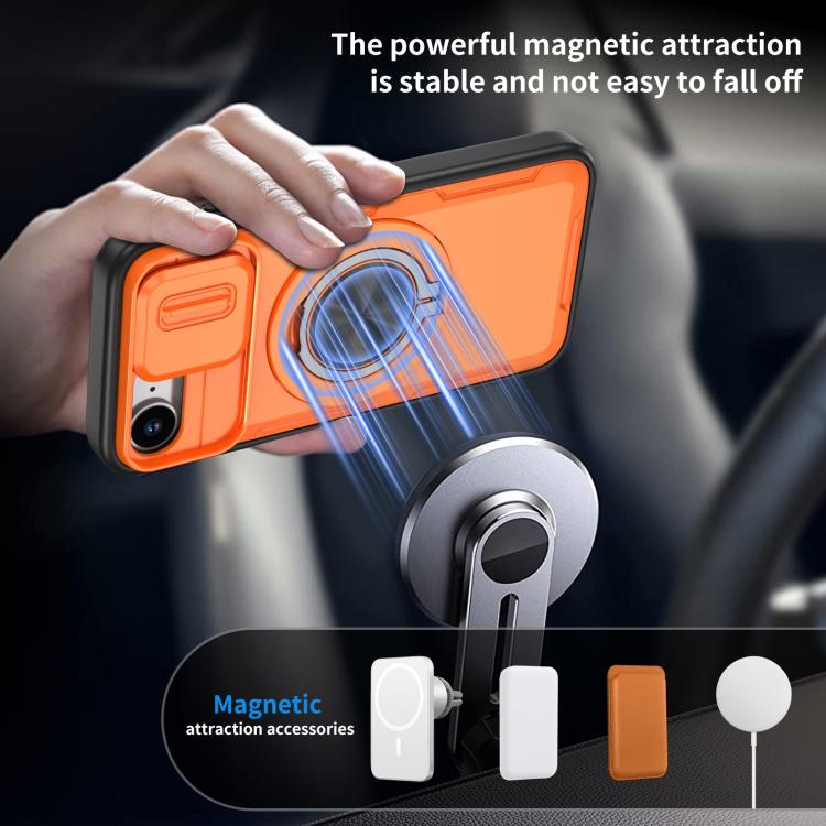 Camshield Rotation Holder MagSafe Handyhülle, Für iPhone 17 Pro Max, Für iPhone 17 Pro, Für iPhone 16 Pro Max, Für iPhone 16 Pro, Für iPhone 16 Plus, Für iPhone 16, Für iPhone 15 Pro Max, Für iPhone 15 Pro