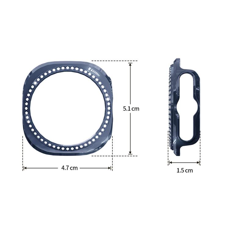 xDfind Einzelreihige Diamant-Hohl-PC-Uhrenabdeckung, für Samsung Galaxy Watch Ultra 47mm / Ultra 2025