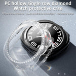 xDfind Einzelreihige Diamant-Hohl-PC-Uhrenabdeckung, für Samsung Galaxy Watch Ultra 47mm / Ultra 2025