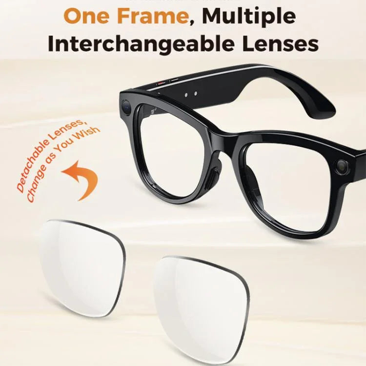 M02 8MP Kamera KI Smartbrille mit photochromen Gläsern